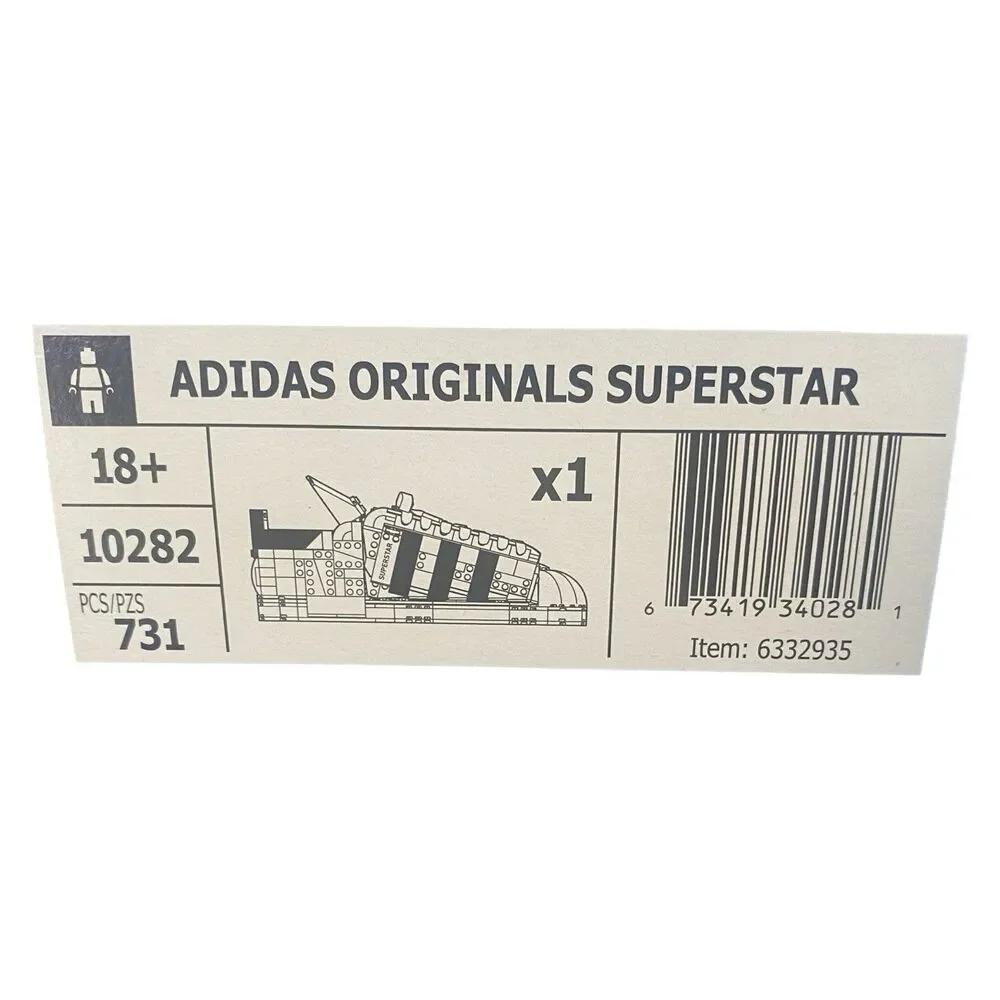 LEGO Icons: Adidas Originals Superstar (10282) Complete *Damaged Box - READ